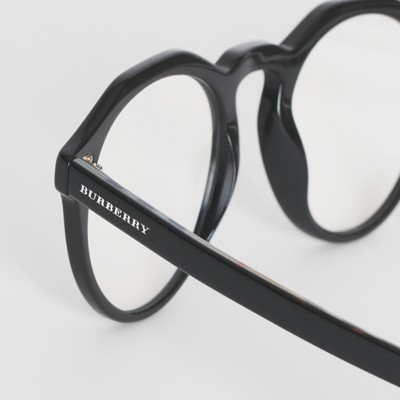 burberry keyhole round frame sunglasses