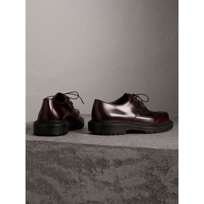 burberry shoes bordeaux