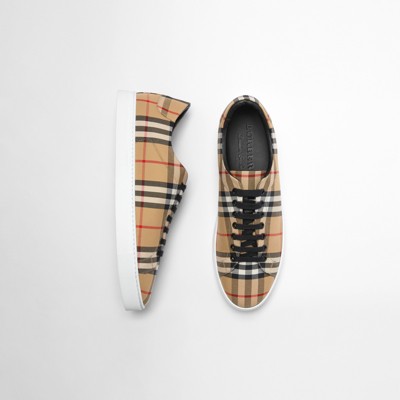burberry check shoes