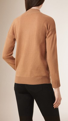 white tie front long sleeve