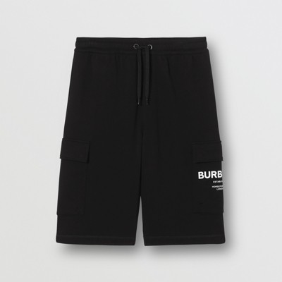 black burberry shorts