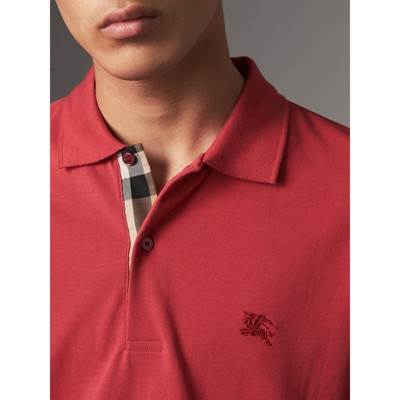 burberry polo mens red