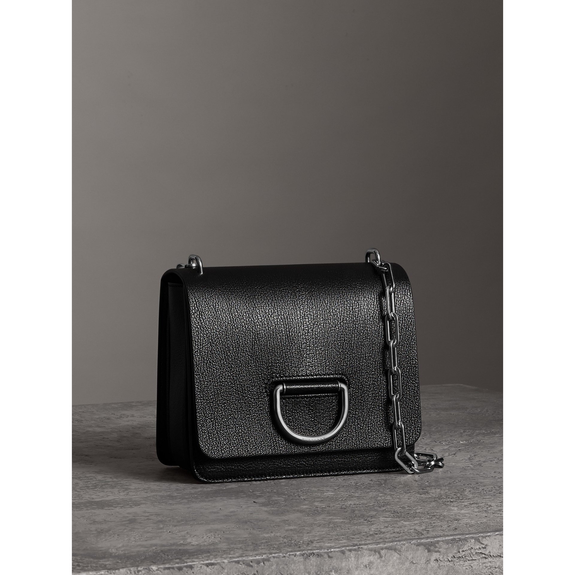 The Small Leather Dring Bag in Black Women Burberry United States