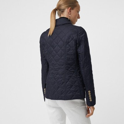 burberry navy quilted jacket