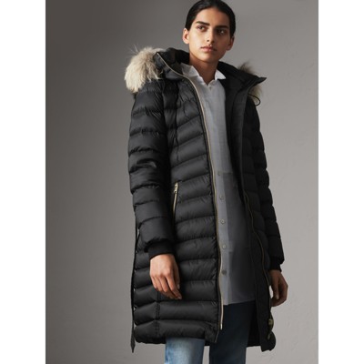 burberry black puffer coat