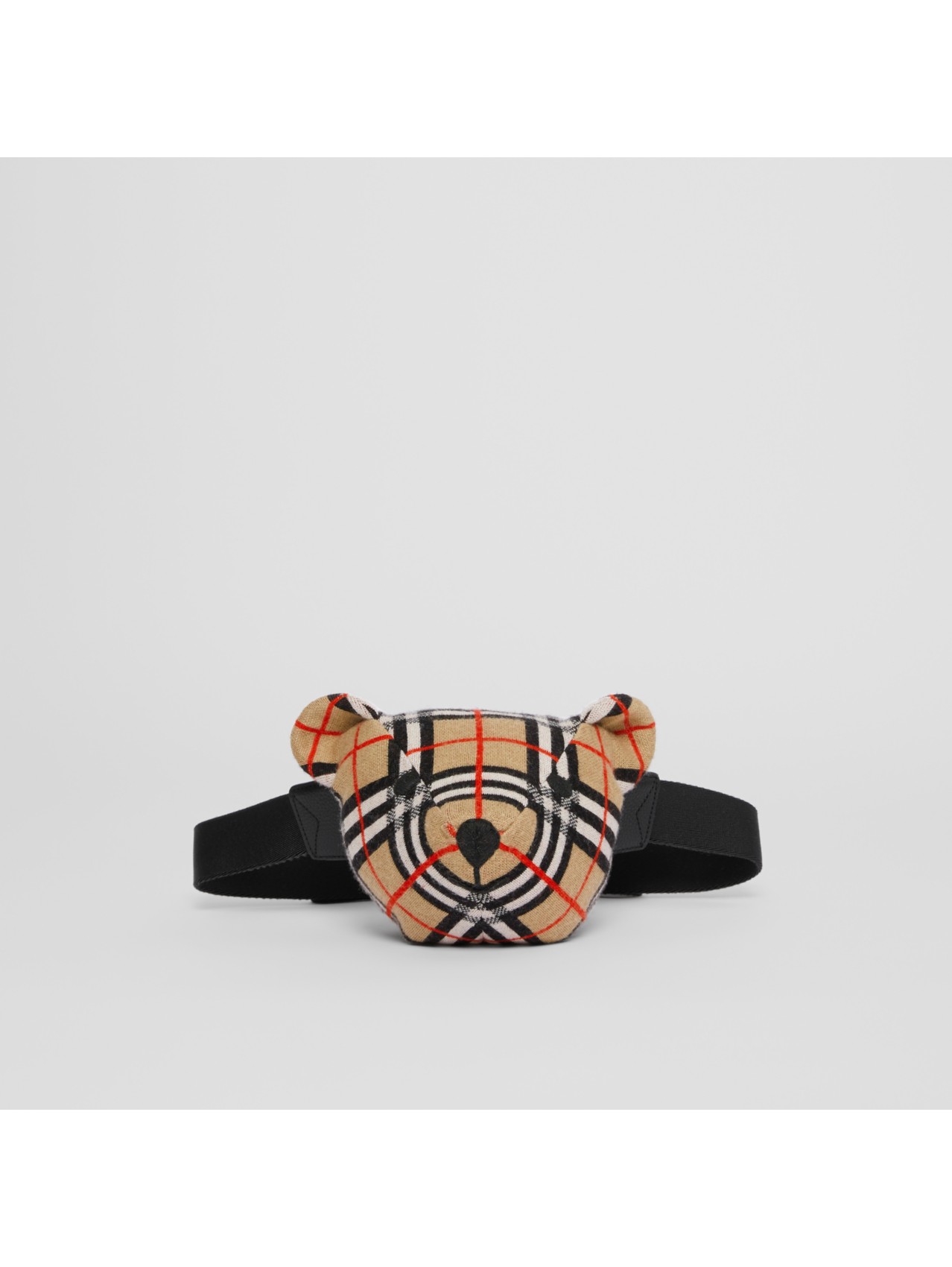 Sac banane Thomas Bear en laine mérinos Vintage check in Beige D'archive