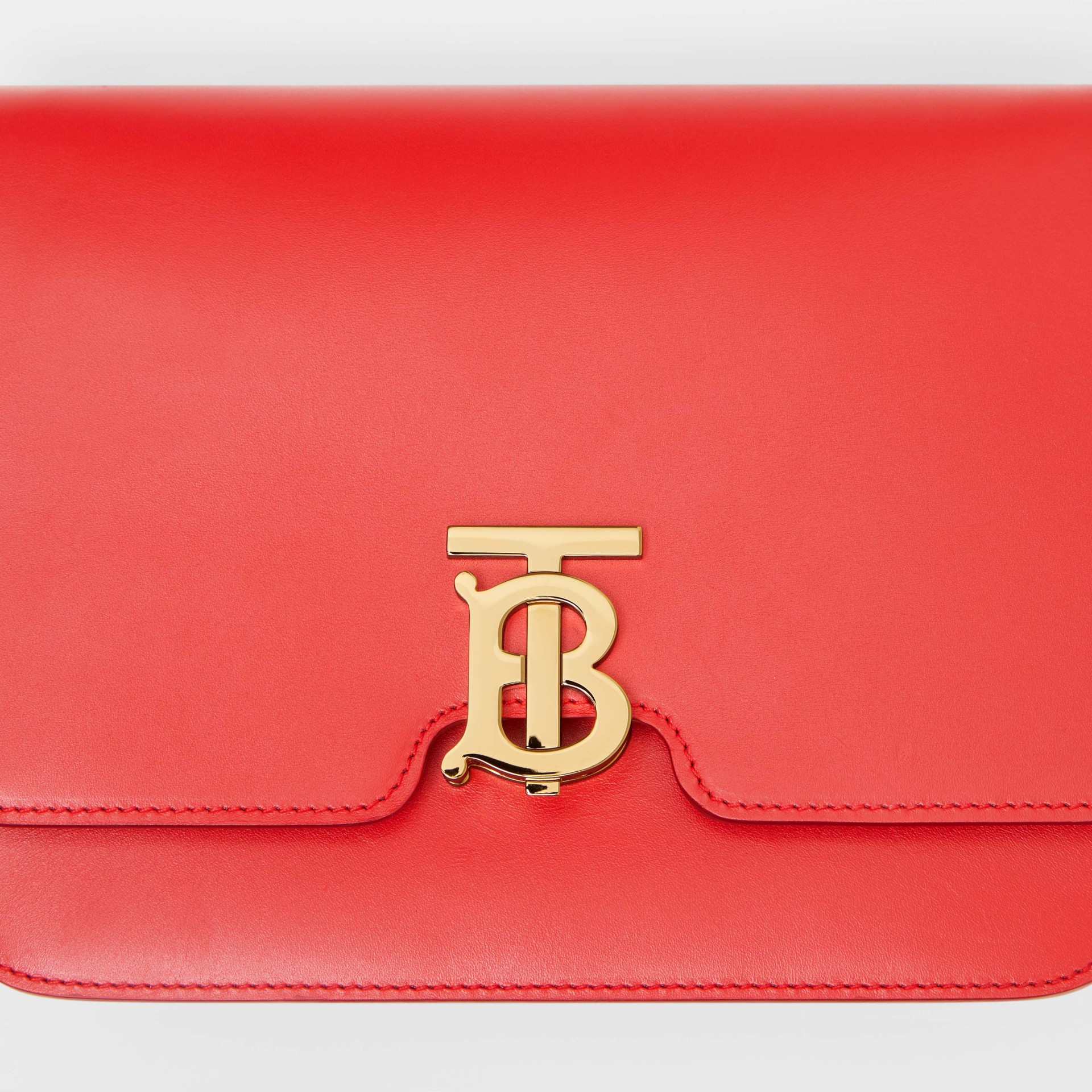 Medium Leather TB Bag in Bright Red Women Burberry United States