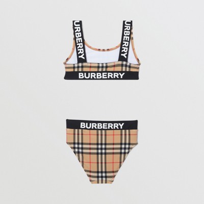 burberry swimsuit kids pink