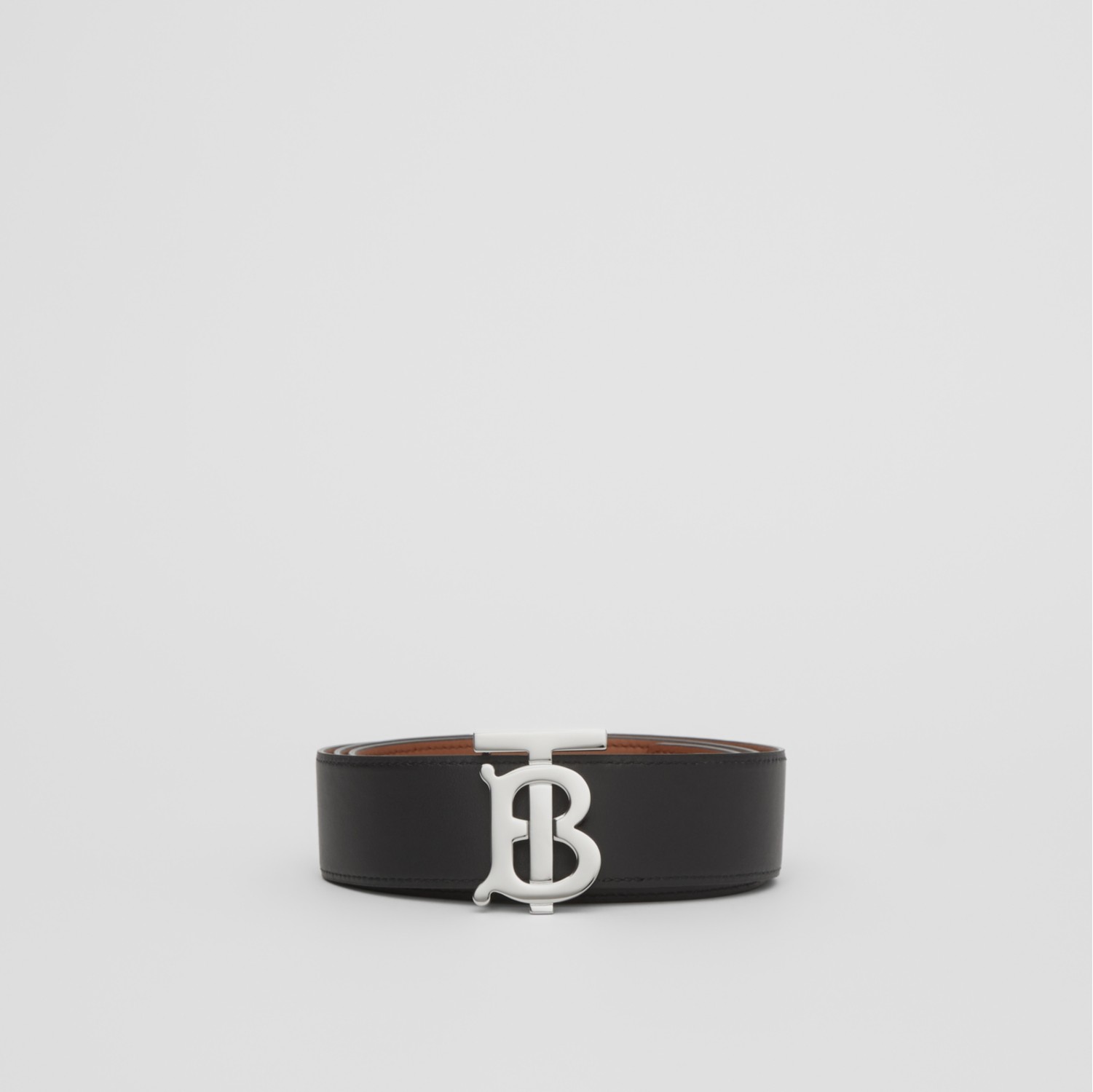 Burberry reversible monogram store motif leather belt