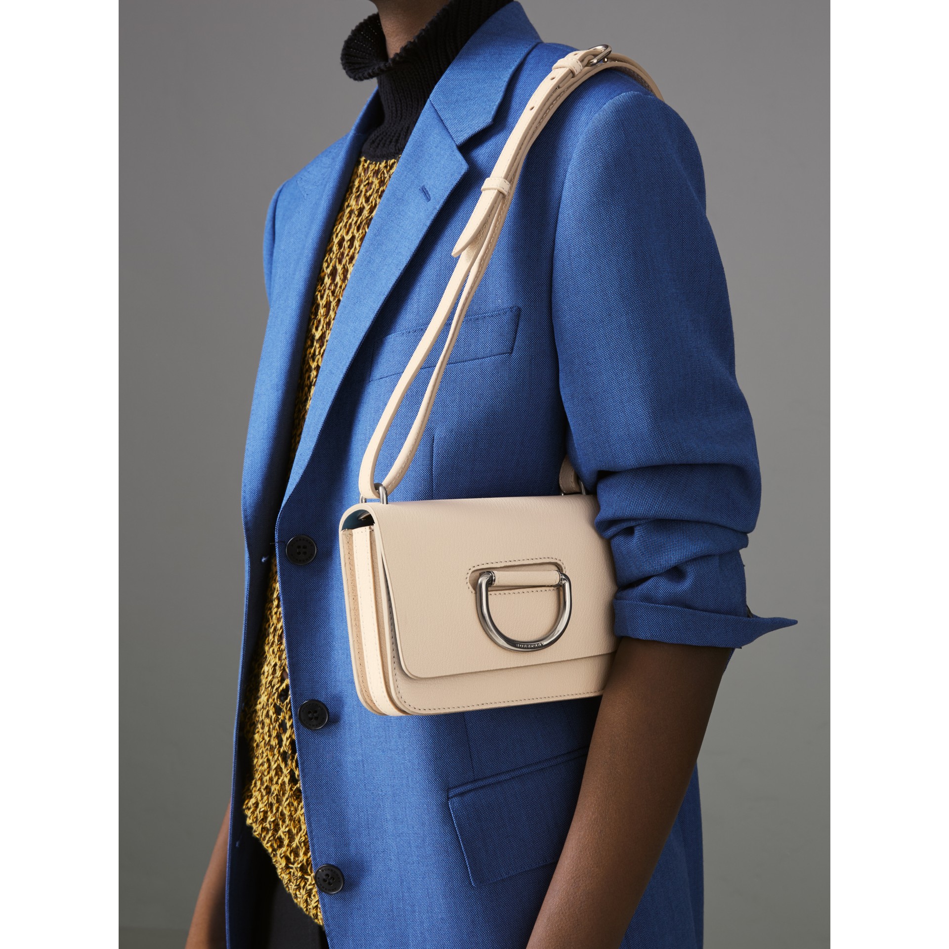 The Mini Leather D ring  Bag  in Stone Women Burberry 