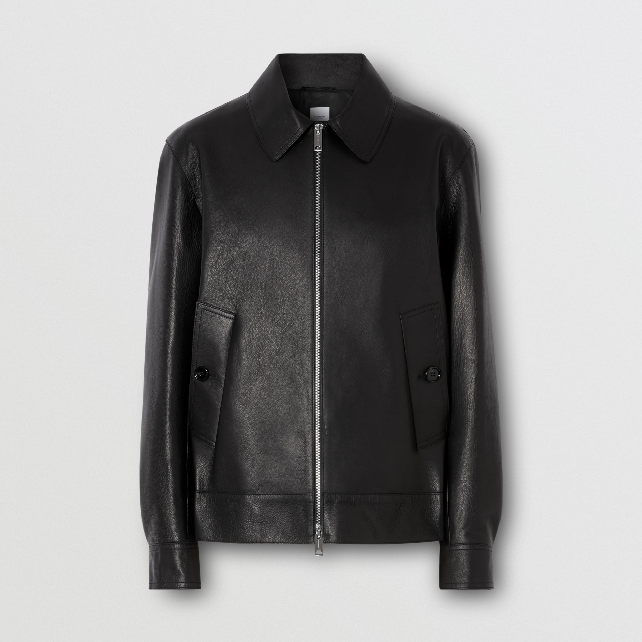 Leather Jacket in Black Men Burberry United Kingdom