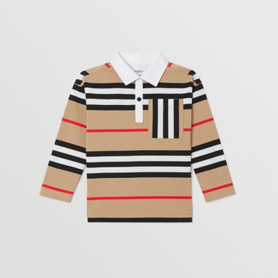 burberry polo kids orange