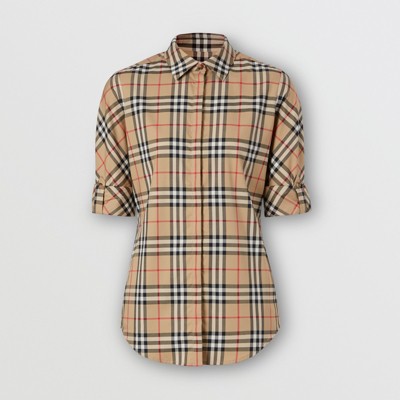 Women S Shirts Tops Silk Cotton Shirts Burberry Official