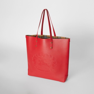 burberry embossed leather tote