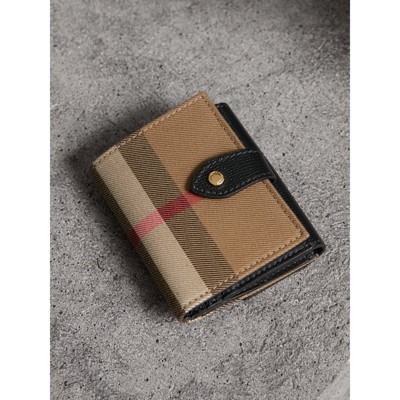 burberry check wallet