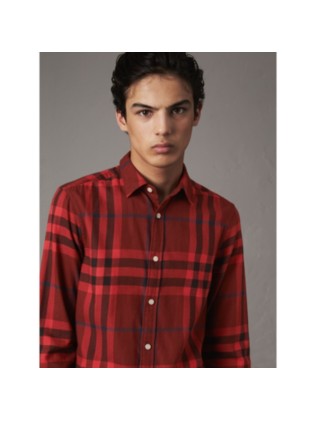 「Burberry x 吴亦凡」系列 Vintage 格纹棉质衬衫