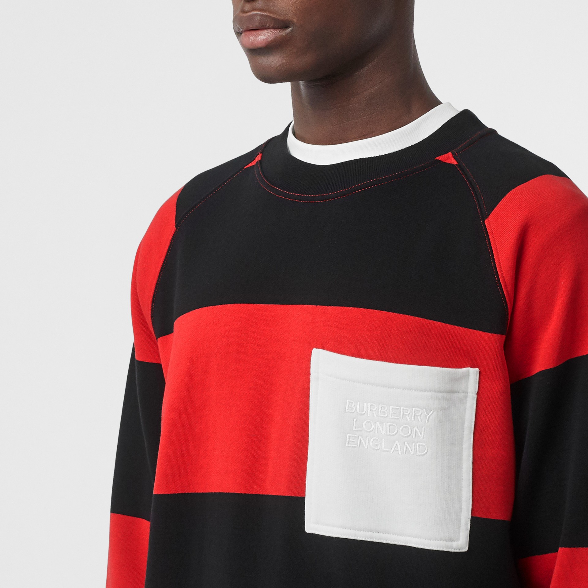 rugby stripe sweatshirt