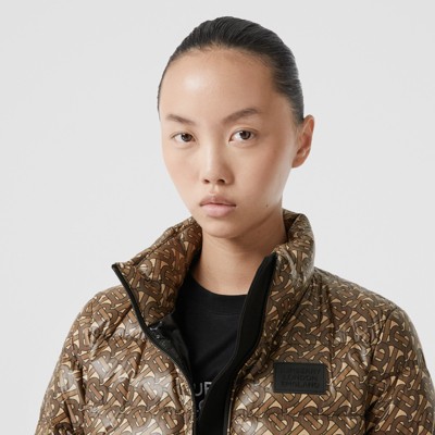 burberry print puffer jacket
