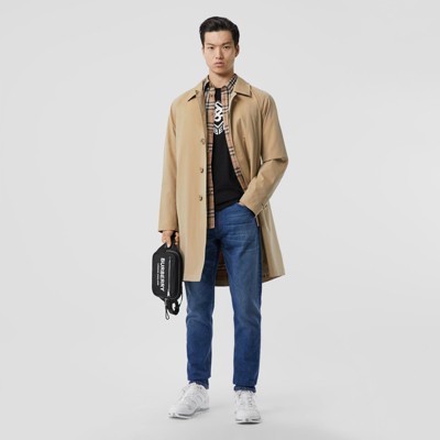 mens beige car coat