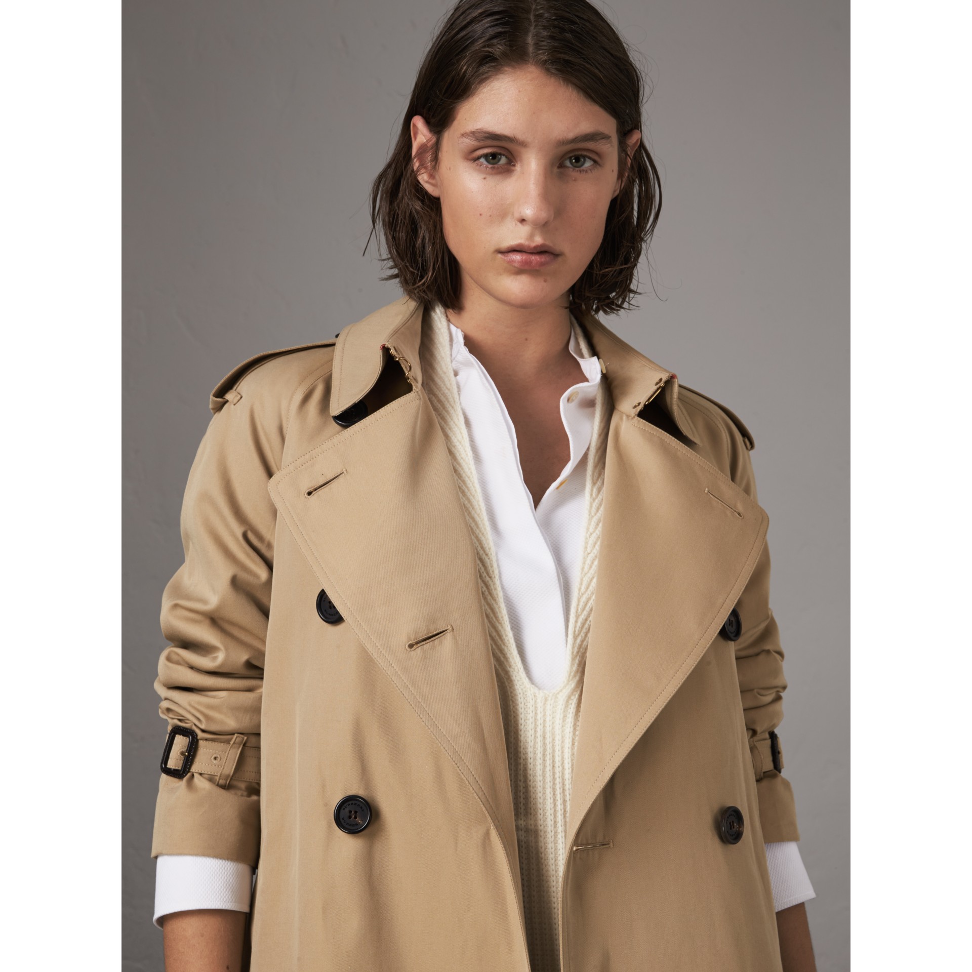 The Westminster Extra Long Trench Coat In Honey Women Burberry United States