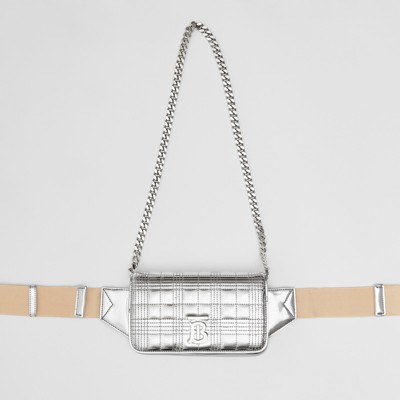 silver chain strap bag