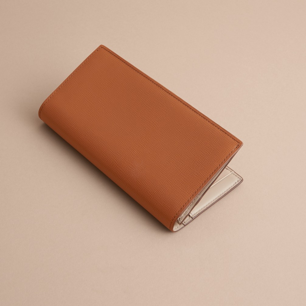 london 皮革长款钱夹 (棕褐色) | burberry 博柏利