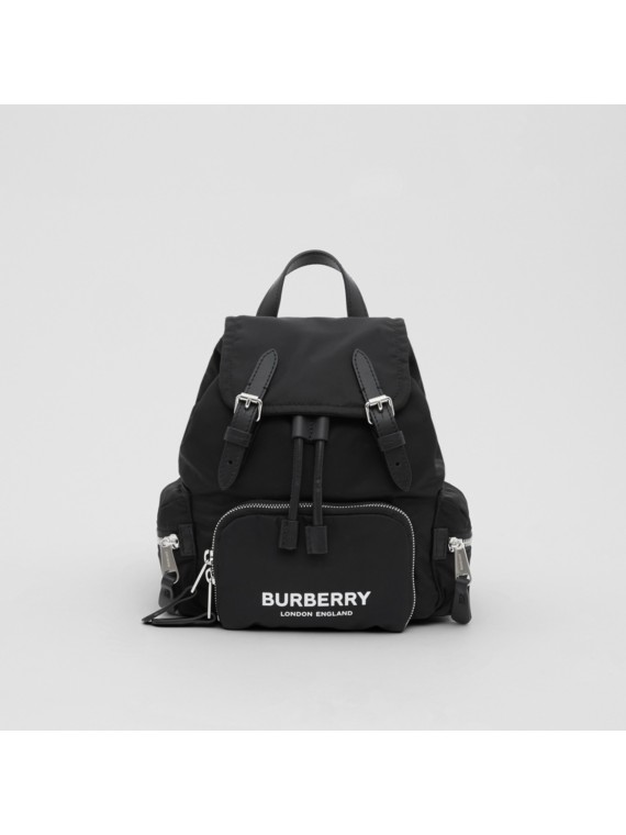 the medium rucksack in logo print econyl