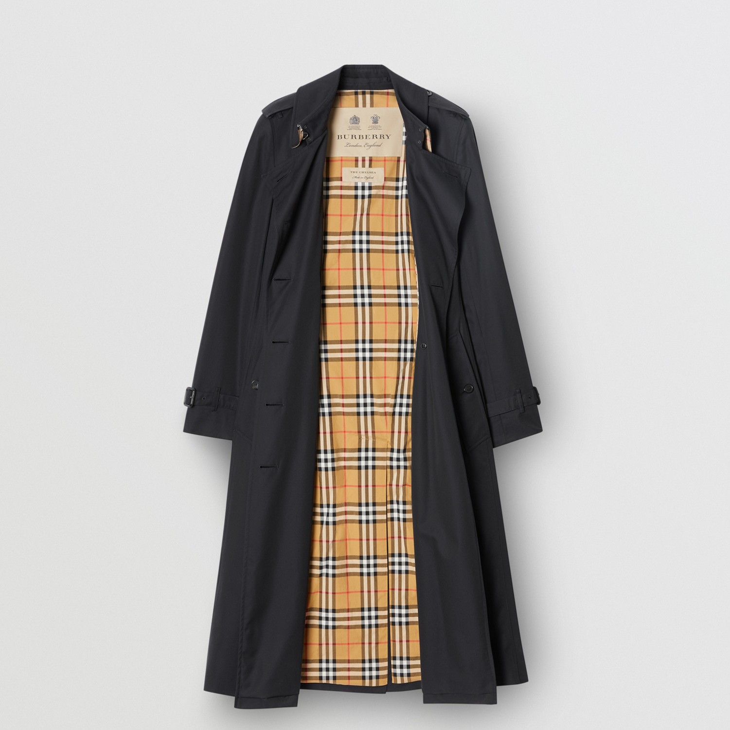 The Chelsea - Trench coat Heritage longo (Midnight) - Mulheres | Burberry® oficial