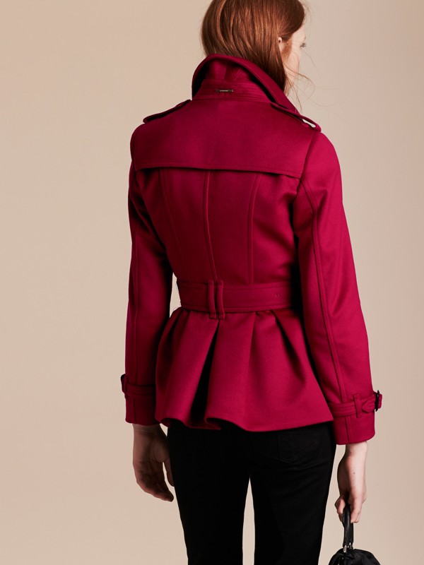 Wool Cashmere Trench Jacket in Parade Red - Women | Burberry United States