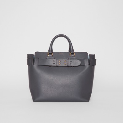 The Medium Leather Belt Bag in Charcoal 