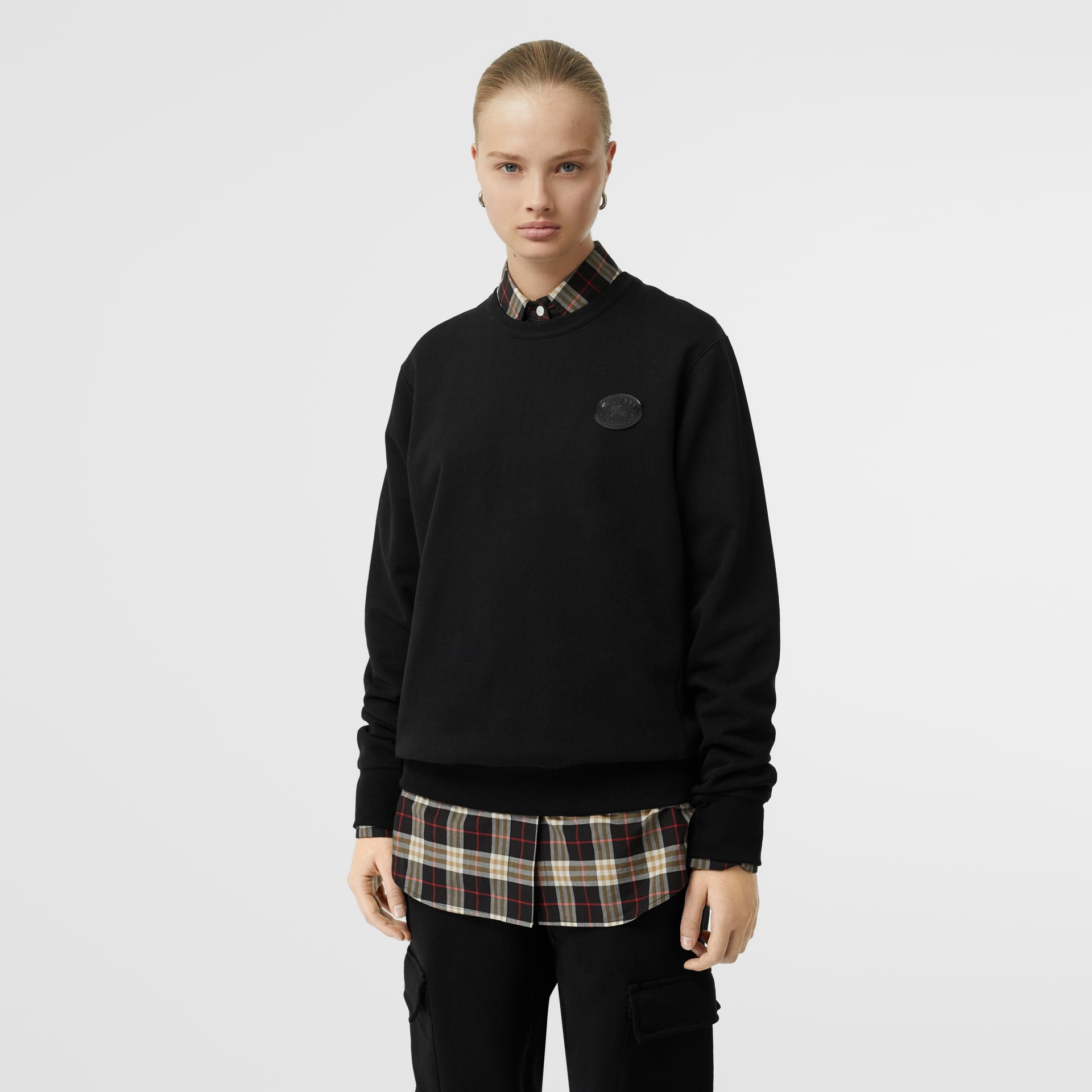 burberry sweatshirt black