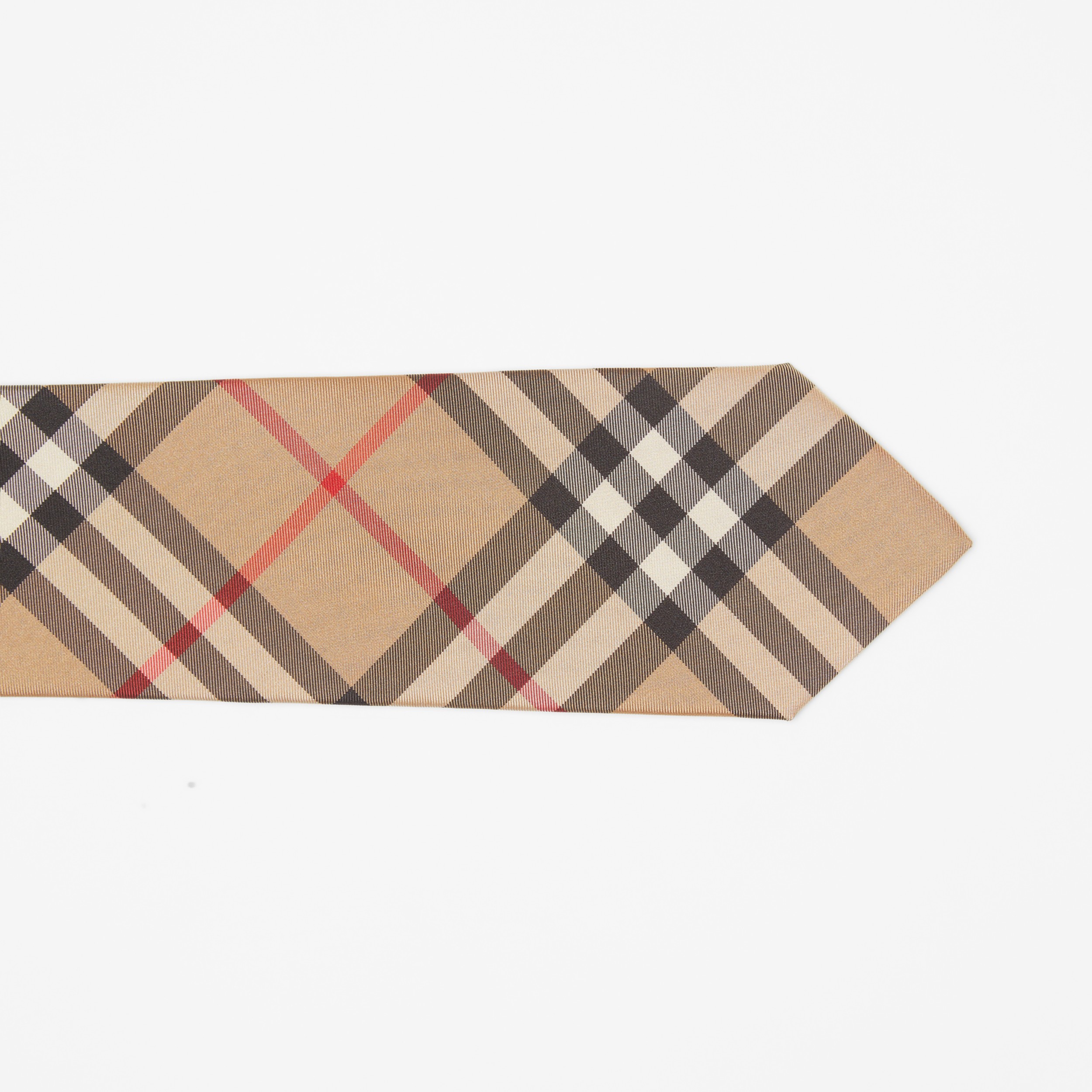 Classic Cut Check Silk Tie in Archive Beige Men Burberry® Official