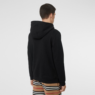 burberry oversized logo print hoodie