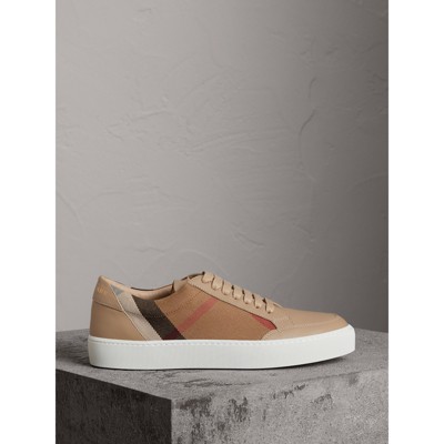 burberry womens shoes leather trainers sneakers