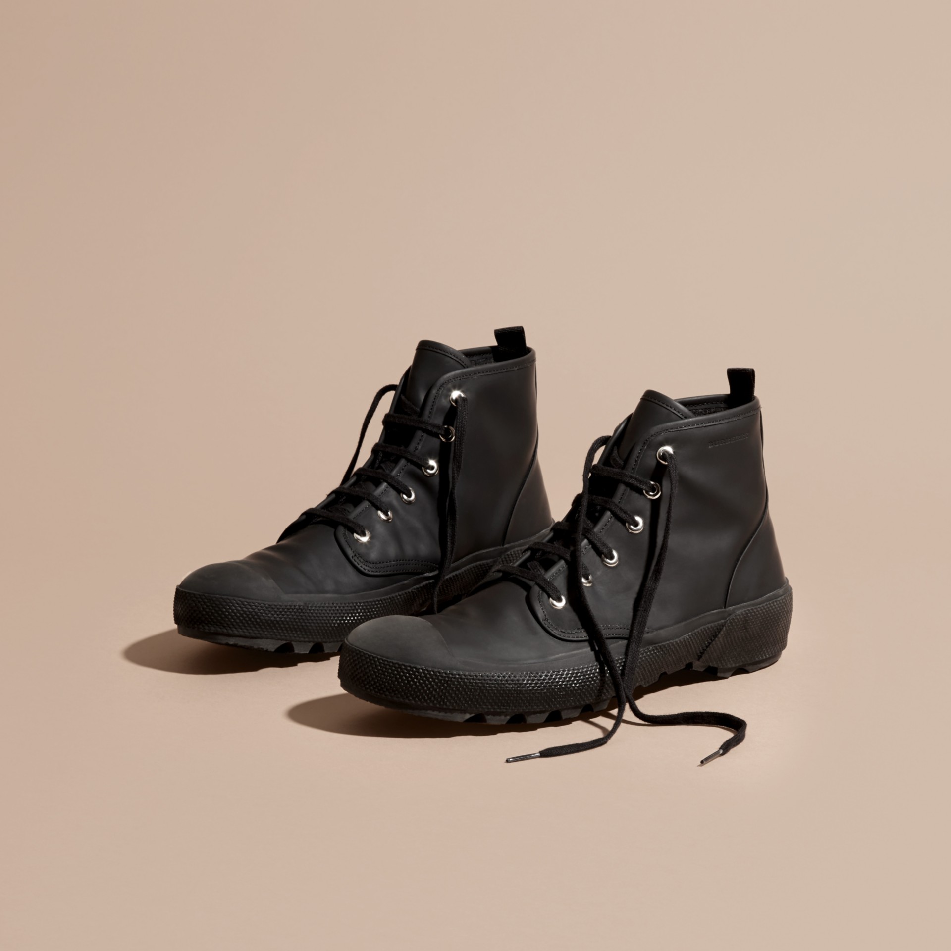 burberry lace up boots