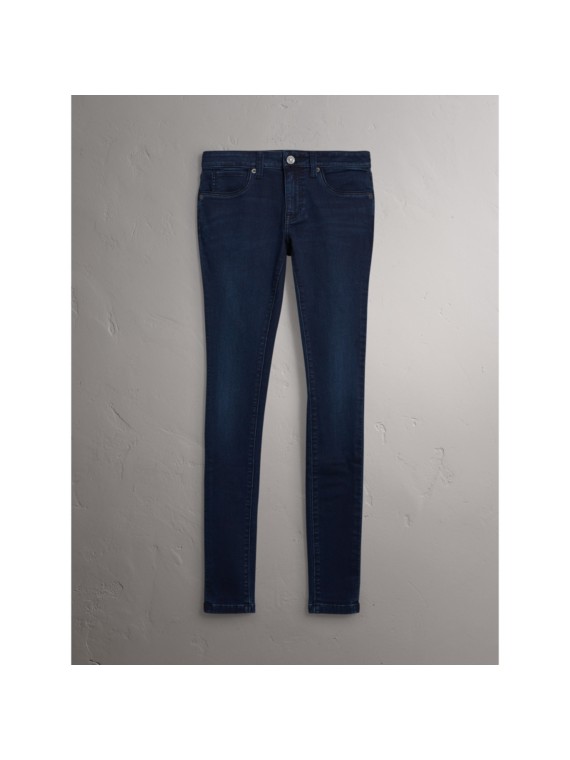 Skinny Fit PowerStretch Jeans in Dark Indigo Women Burberry United