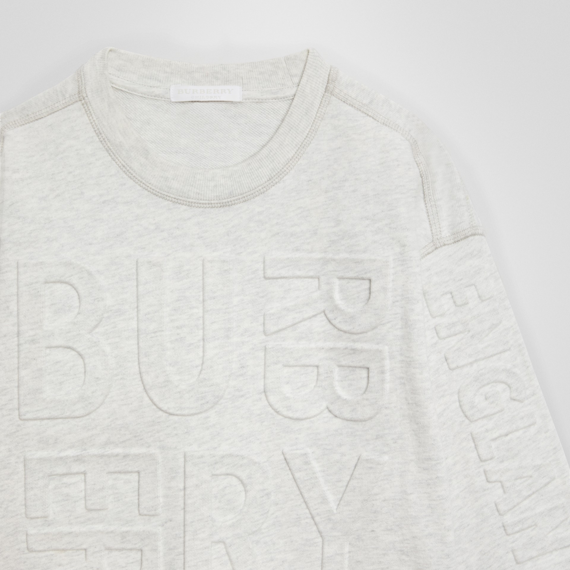 guess embossed logo sweatshirt