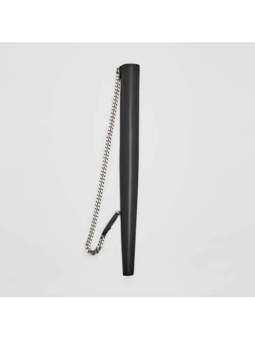BURBERRY Leather Umbrella Holster with Chain Strap