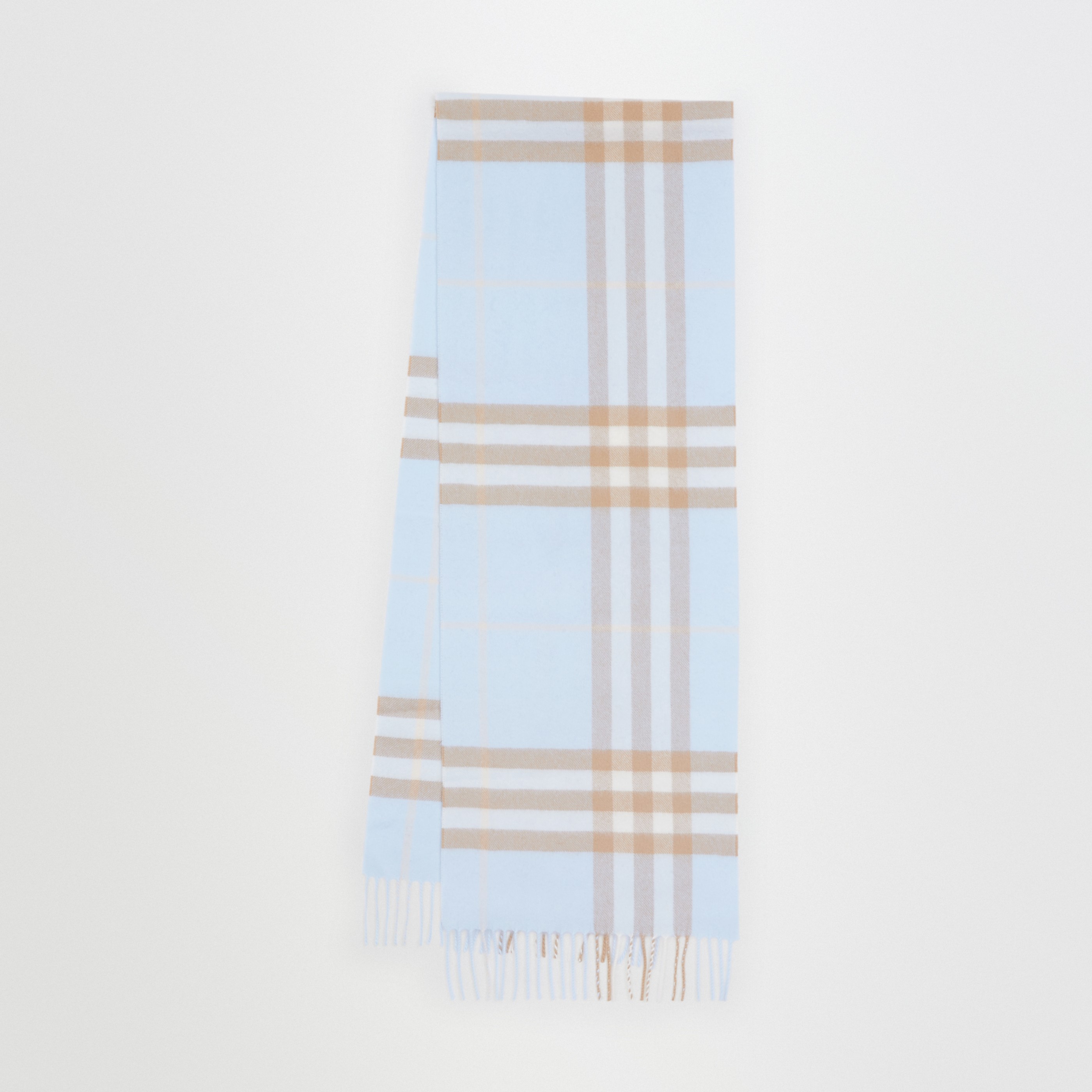 Classic Check Cashmere Scarf in Blue | Burberry