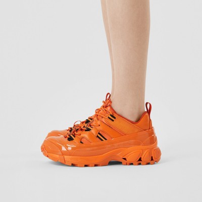 Nylon Arthur Sneakers in Bright Orange 