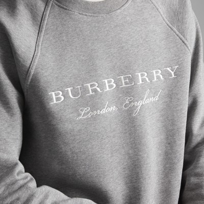 burberry embroidered jersey sweatshirt