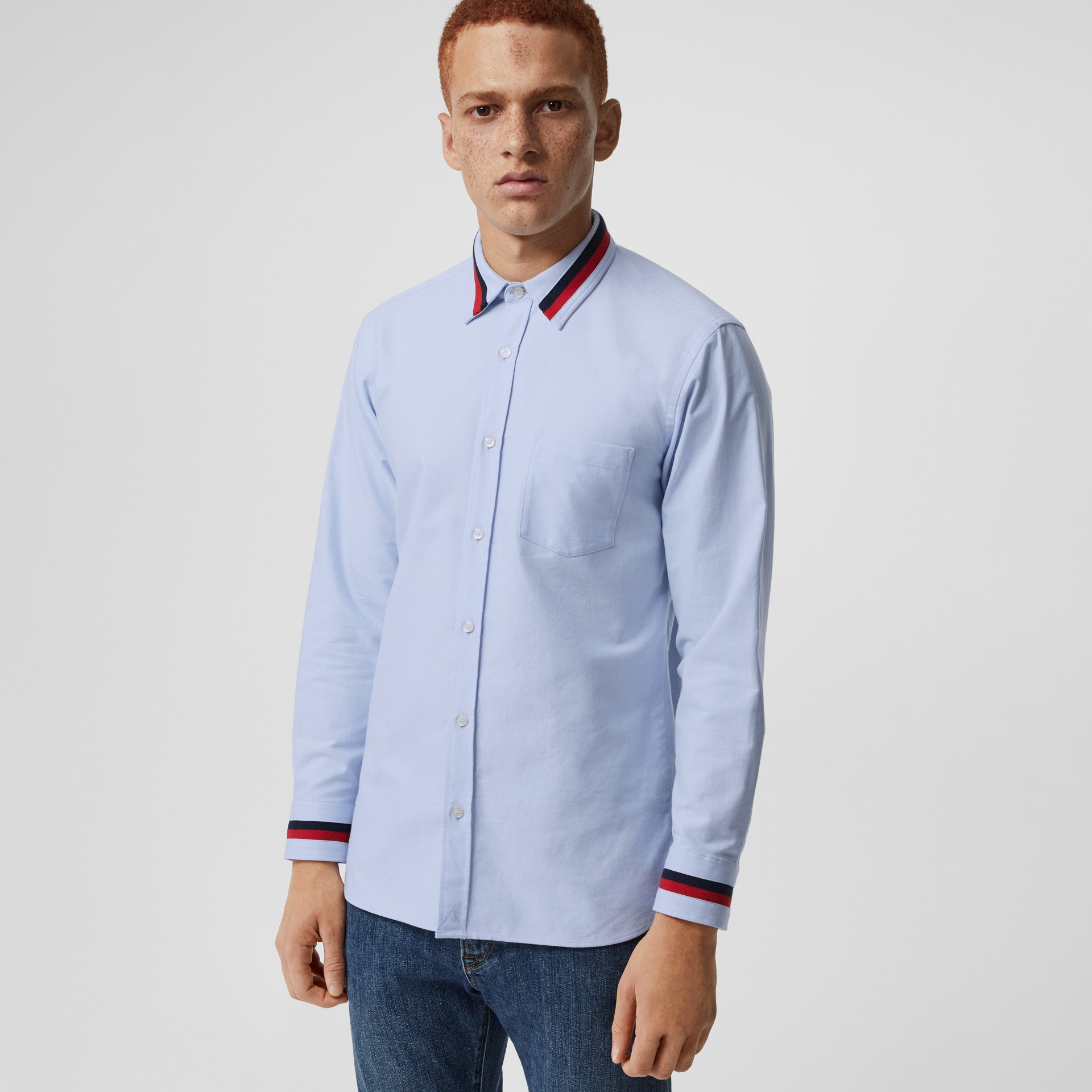 mens cornflower blue shirt