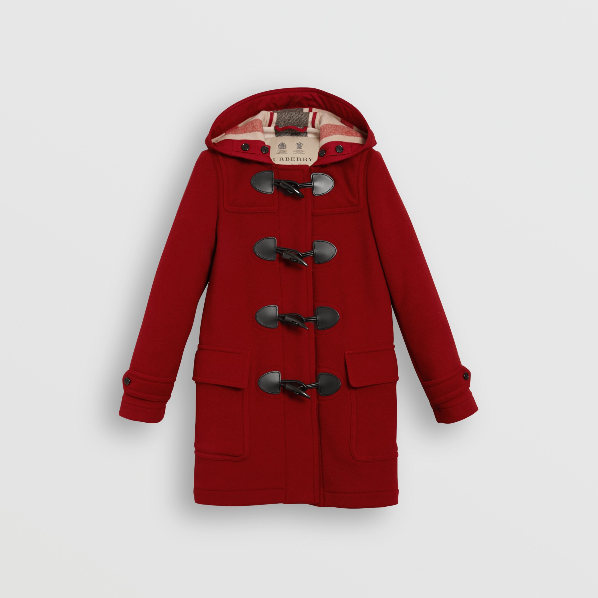 The Mersey Duffle Coat in Parade Red - Women | Burberry United States