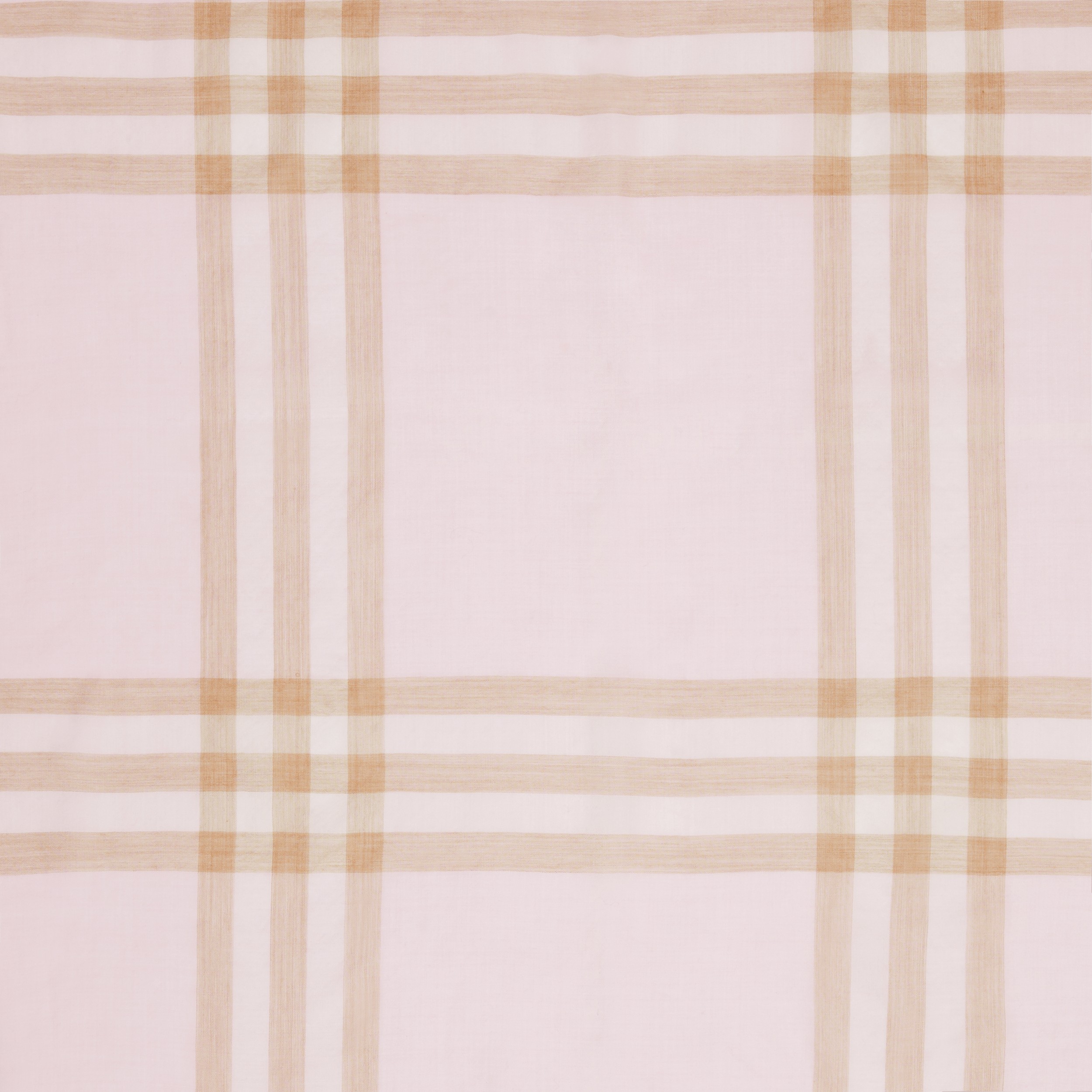Echarpe de lã e seda com estampa xadrez (Alabastro) | Burberry® oficial - 2