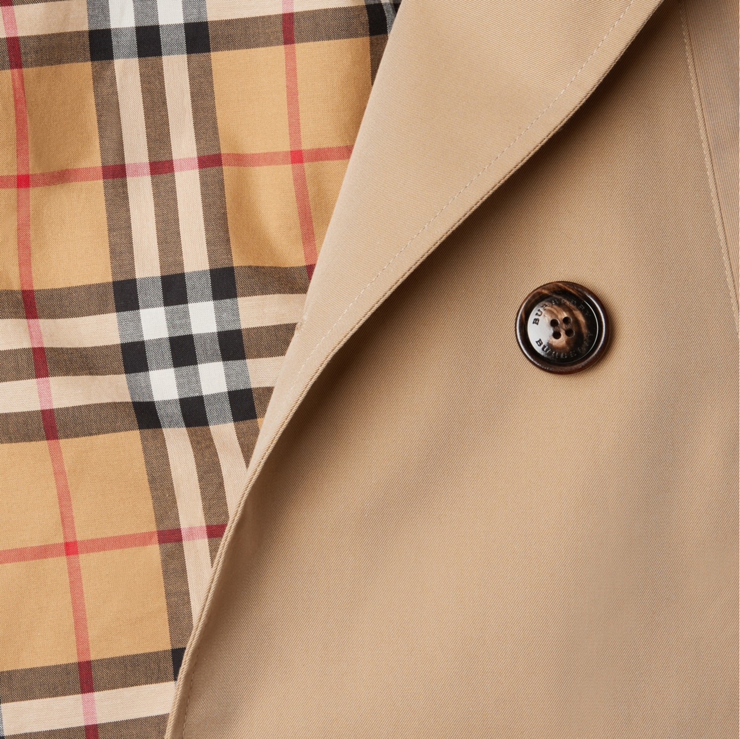 棉质嘎巴甸 Trench 风衣 (蜂蜜色) | Burberry® 博柏利官网