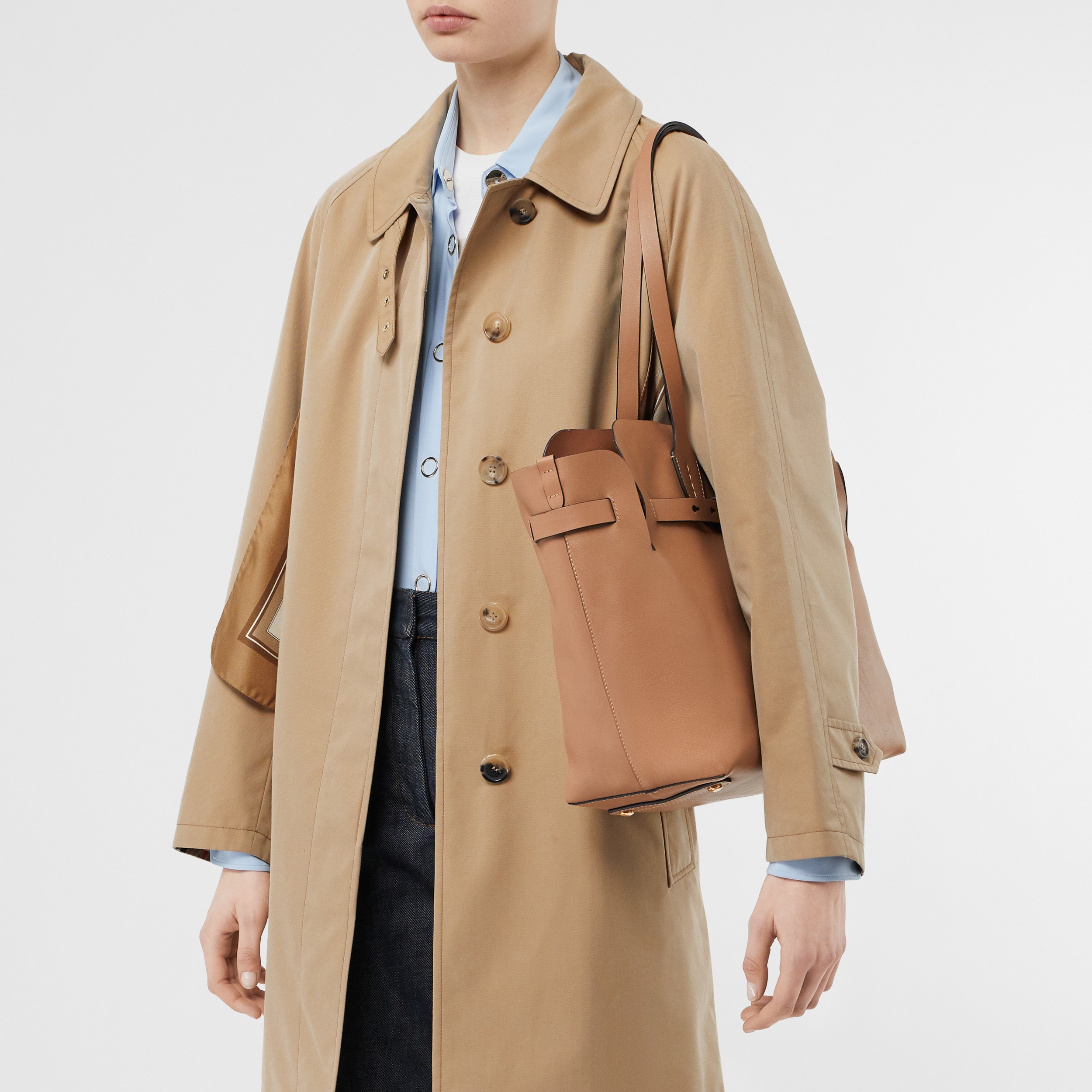 The Medium Soft Leather Belt Bag in Light Camel - Women | Burberry Canada