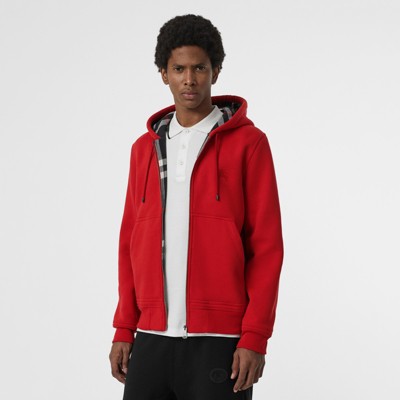burberry hoodie red
