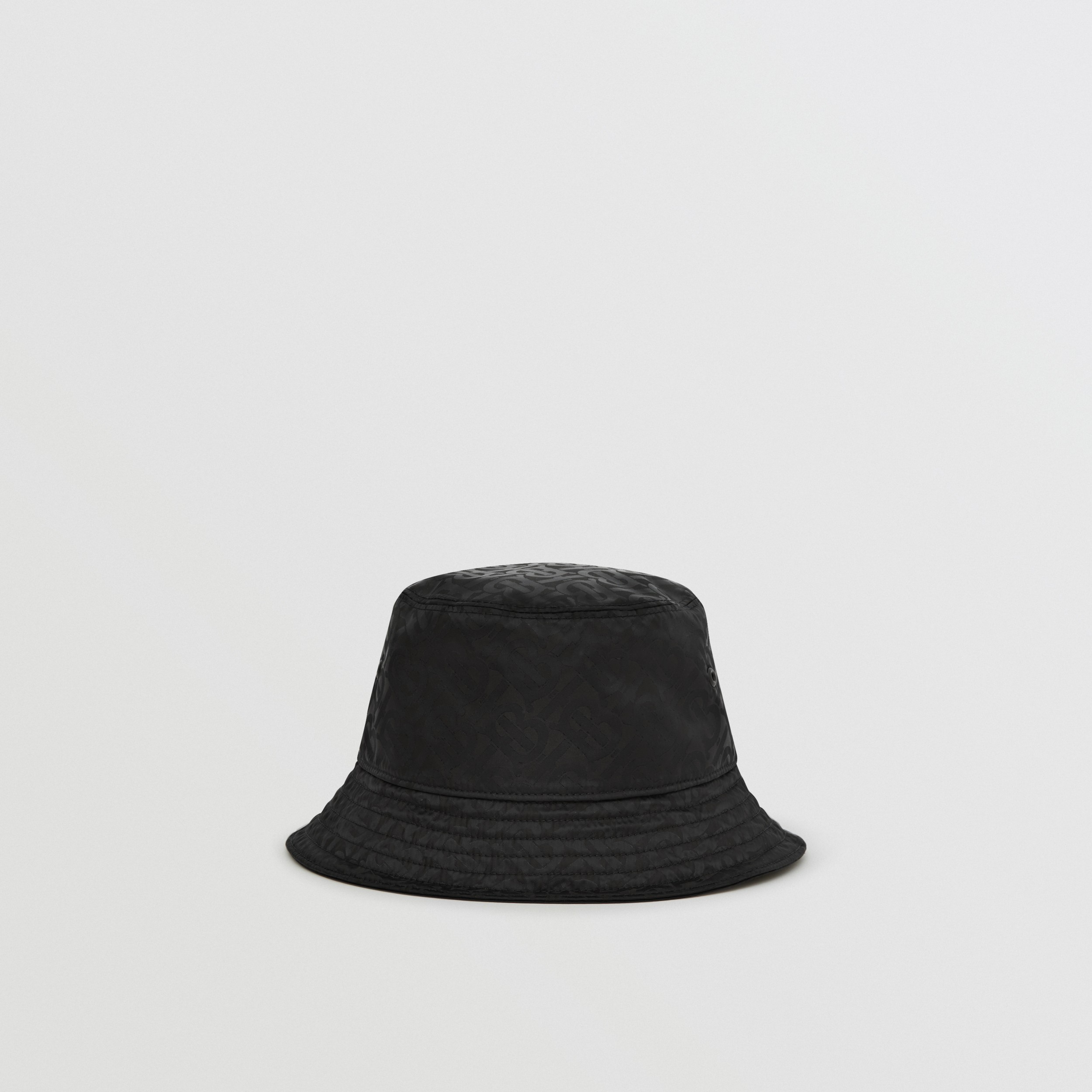 Burberry Monogram Bucket Hat in Black for Men