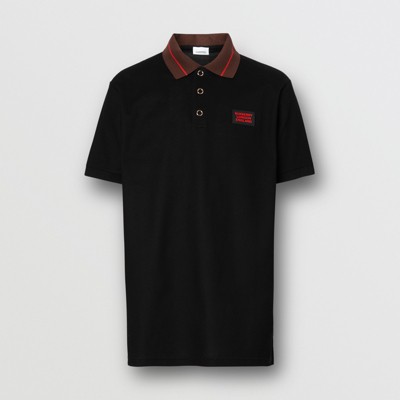 Polo Shirt in Black - Men | Burberry