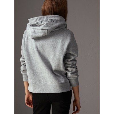 burberry hoodie grey